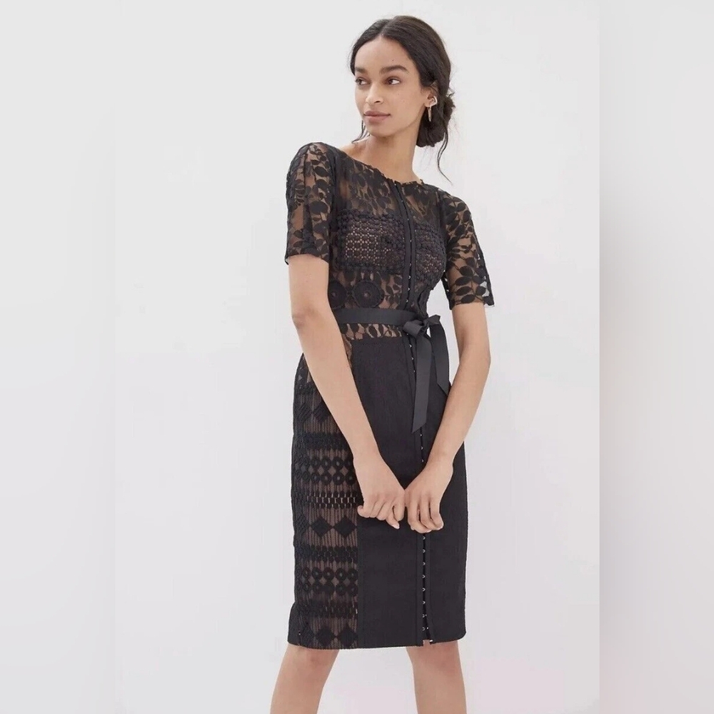 Anthropologie Beguile By Byron Lars Carissima Sheath Dress Black 2